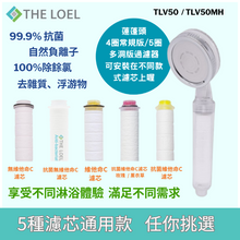 將圖片載入圖庫檢視器 THE LOEL 負離子蓮蓬頭過濾器-5圈多洞版 / Korea Shower Head Basic Set (TLV50MH) 自然負離子 / 99.9%抗菌 / 過濾鏽水雜質
