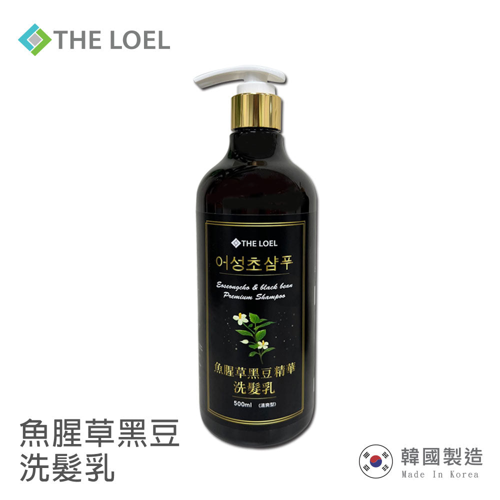 THE LOEL 韓國洗髮乳 (魚腥草黑豆) / Eoseongcho & Black Bean Premium Shampoo 500ml