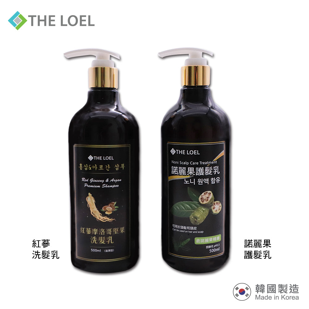 THE LOEL 韓國洗髮護髮組 / Premium Shampoo and Noni Scalp Care Treatment Set