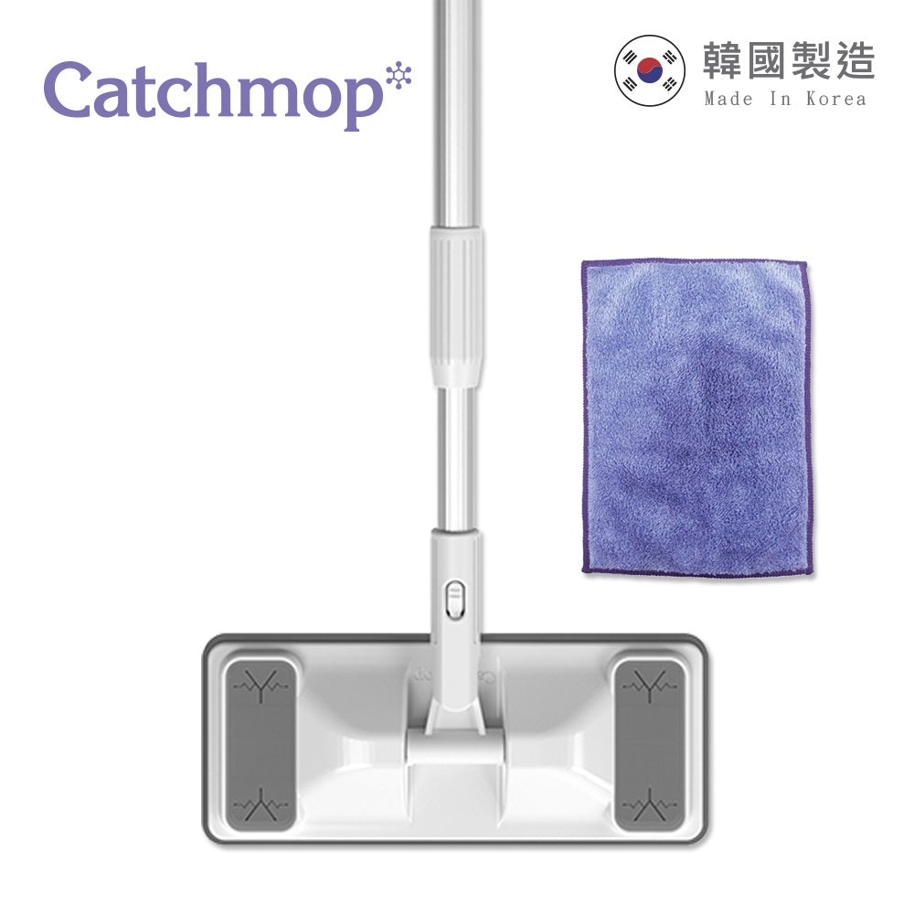Catchmop 輕巧平板拖把組(1桿+1布) Korea Magic Mop Telescopic Cleaning Set (TM02)